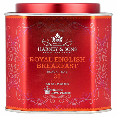Harney & Sons Royal English Breakfast Tea 30 Sachets, Historic Royal Palaces Collection